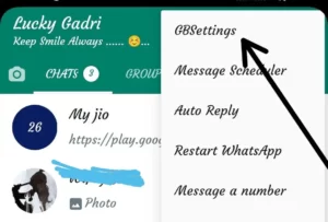 GB WhatsApp में Delete Message कैसे देखे 