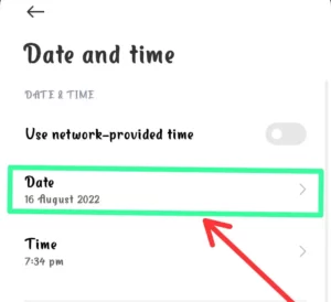 Mobile में Time कैसे सेट करे 