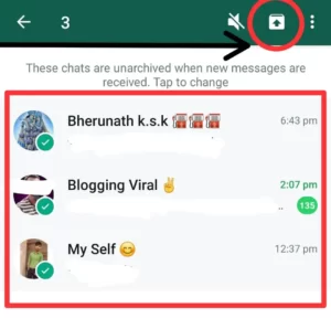WhatsApp Chat को Unhide कैसे करे 