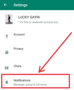WhatsApp पर Reaction Notification कैसे बंद करे 