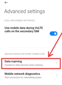 Data Roaming Meaning in Hindi