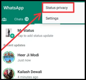 WhatsApp Status Hide कैसे करे 